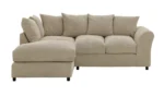 Home Harry Fabric Corner Sofa - Stone - Image 5