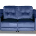 Habitat Emerson Velvet 2 Seater Recliner Sofa - Navy Blue