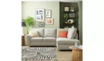 Habitat Ashford Fabric Right Corner Chaise Sofa - Grey - Image 7