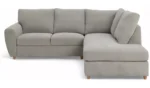 Habitat Ashford Fabric Right Corner Chaise Sofa - Grey - Image 5