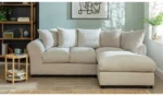 Home Harry Fabric Corner Sofa - Stone - Image 7