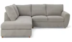 Habitat Ashford Fabric Left Corner Chaise Sofa - Grey - Image 5