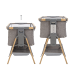 Bedside Crib and Cot in Light Grey and Oak - Cozee XL - Tutti Bambini - Image 6