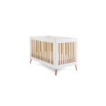 White 2 Piece Nursery Furniture Set - Cot Bed and Changing Table - Maya - Obaby - Image 2