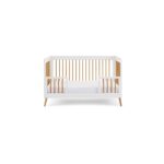 White 2 Piece Nursery Furniture Set - Cot Bed and Changing Table - Maya - Obaby - Image 3
