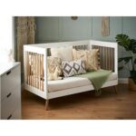 White 2 Piece Nursery Furniture Set - Cot Bed and Changing Table - Maya - Obaby - Image 5