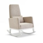 Beige Fabric High Back Rocking Chair - Obaby - Image 3