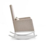 Beige Fabric High Back Rocking Chair - Obaby - Image 4
