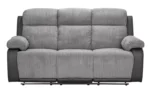 Home Bradley Fabric 3 Seater Recliner Sofa - Charcoal - Image 5