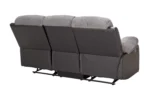 Home Bradley Fabric 3 Seater Recliner Sofa - Charcoal - Image 6