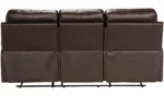 Home New Paolo 3 Seater Manual Recliner Sofa-Chocolate - Image 6