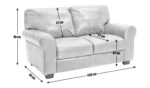 Habitat Salisbury Leather 2 Seater Sofa - Tan - Image 3