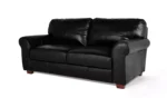 Habitat Salisbury Leather 3 Seater Sofa - Black - Image 5