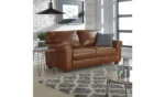 Habitat Salisbury Leather 3 Seater Sofa - Tan - Image 6