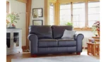 Habitat Salisbury Leather 2 Seater Sofa - Black - Image 5
