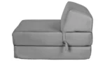 Kaikoo Single Cotton Chair Bed - Flint Grey - Image 2