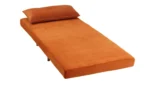 Habitat Roma Single Velvet Chairbed - Orange - Image 5