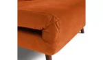 Habitat Roma Single Velvet Chairbed - Orange - Image 4