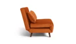 Habitat Roma Single Velvet Chairbed - Orange - Image 3