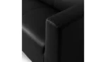 Home Moda Leather 3 Seater Sofa - Black - Image 6