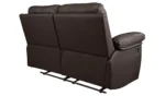 Home Toby Faux Leather 2 Seater Recliner Sofa - Brown - Image 5