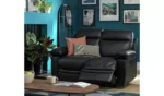Home Paolo 2 Seater Power Recliner Sofa - Black - Image 4