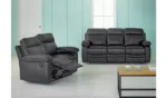 Home Paolo 2 Seater Power Recliner Sofa - Black - Image 6
