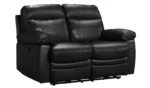 Home Paolo 2 Seater Power Recliner Sofa - Black - Image 8