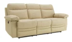 Home New Paolo 3 Seater Power Recliner Sofa - Ivory - Image 8