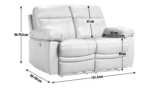 Home Paolo 2 Seater Power Recliner Sofa - Chocolate - Image 3