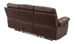 Home New Paolo 3 Seater Power Recliner Sofa -Chocolate - Image 5