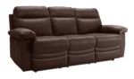 Home New Paolo 3 Seater Power Recliner Sofa -Chocolate - Image 8