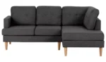 Habitat Joshua Fabric Corner Chaise Sofa - Charcoal - Image 6