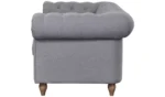 Habitat Chesterfield Fabric 2 Seater Sofa - Light Grey - Image 5