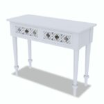 Grey Mirrored Boho Dressing Table with 2 Drawers - Alexis - Image 5