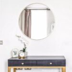 Dark Grey Art Deco Dressing Table with 2 Drawers - Maya - Image 6