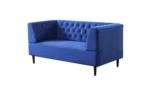 Habitat Blake Velvet 2 Seater Sofa - Navy Blue - Image 2