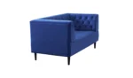 Habitat Blake Velvet 2 Seater Sofa - Navy Blue - Image 6