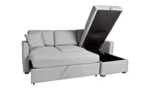 Habitat Reagan Right Corner Sofa Bed - Grey - Image 6