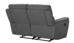 Home Sandy 2 Seater Manual Recliner Sofa - Charcoal - Image 5