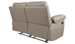 Home Toby Faux Leather 2 Seater Recliner Sofa - Grey - Image 5