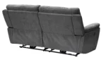 Home Sandy 3 Seater Manual Recliner Sofa - Charcoal - Image 5