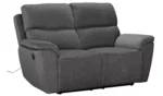 Home Sandy 2 Seater Power Recliner Sofa - Charcoal - Image 5