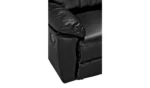 Home Toby Faux Leather 3 Seater Recliner Sofa - Black - Image 7
