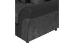 Harry Fabric Left Hand Corner Chaise Sofa - Charcoal - Image 2