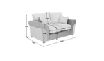 Argos Home Harry Fabric 2 Seater Sofa - Natural - Image 5