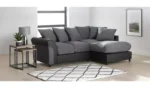 Harry Fabric Right Hand Corner Chaise Sofa - Charcoal - Image 7