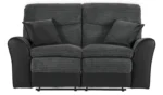 Home Harry Fabric 2 Seater Recliner Sofa - Charcoal - Image 4