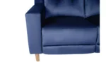 Habitat Emerson Velvet 2 Seater Recliner Sofa - Navy Blue - Image 8