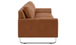 Habitat Lyle Leather 3 Seater Sofa - Tan - Image 4